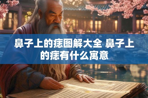 鼻子上的痣图解大全 鼻子上的痣有什么寓意