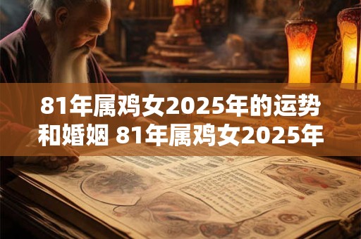 81年属鸡女2025年的运势和婚姻 81年属鸡女2025年运势如何婚姻状况如何