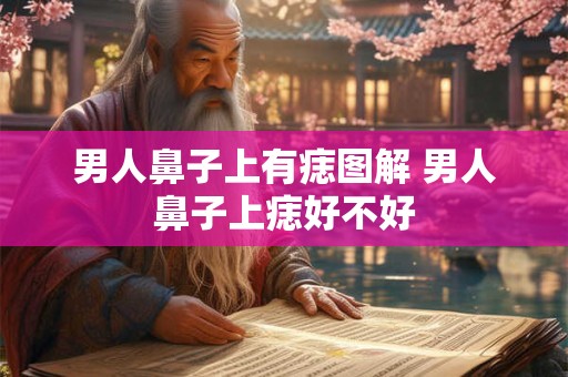 男人鼻子上有痣图解 男人鼻子上痣好不好