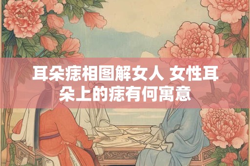 耳朵痣相图解女人 女性耳朵上的痣有何寓意