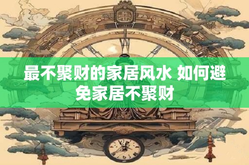 最不聚财的家居风水 如何避免家居不聚财