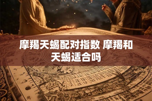摩羯天蝎配对指数 摩羯和天蝎适合吗