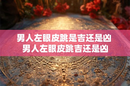 男人左眼皮跳是吉还是凶 男人左眼皮跳吉还是凶
