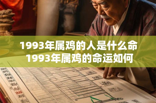 1993年属鸡的人是什么命 1993年属鸡的命运如何