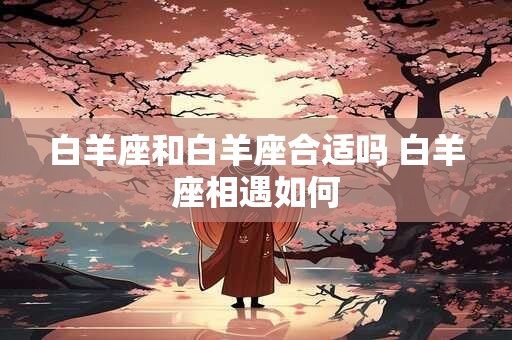 白羊座和白羊座合适吗 白羊座相遇如何