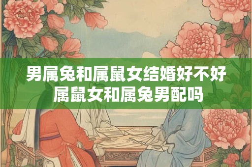 男属兔和属鼠女结婚好不好 属鼠女和属兔男配吗