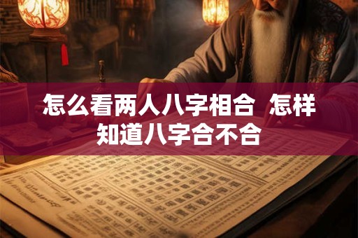 怎么看两人八字相合  怎样知道八字合不合