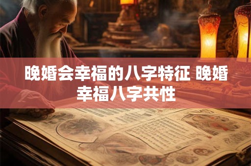 晚婚会幸福的八字特征 晚婚幸福八字共性