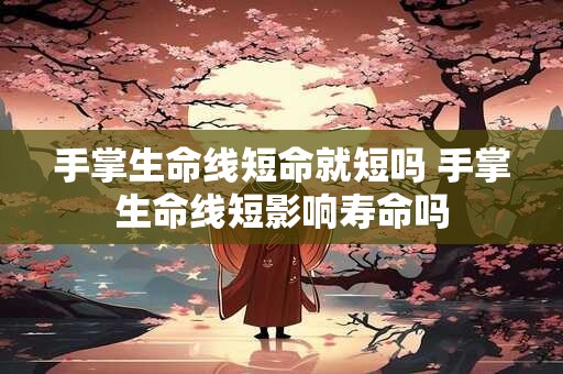 手掌生命线短命就短吗 手掌生命线短影响寿命吗