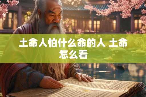 土命人怕什么命的人 土命怎么看