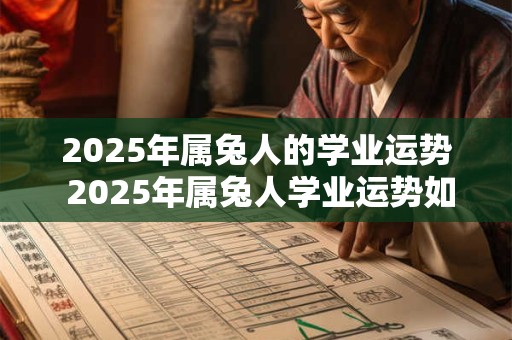 2025年属兔人的学业运势 2025年属兔人学业运势如何