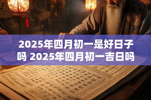 2025年四月初一是好日子吗 2025年四月初一吉日吗