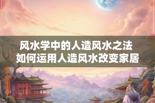 风水学中的人造风水之法 如何运用人造风水改变家居风水