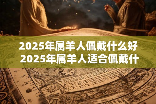2025年属羊人佩戴什么好 2025年属羊人适合佩戴什么