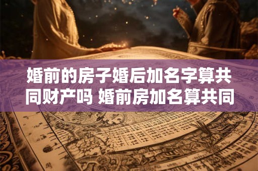 婚前的房子婚后加名字算共同财产吗 婚前房加名算共同财产