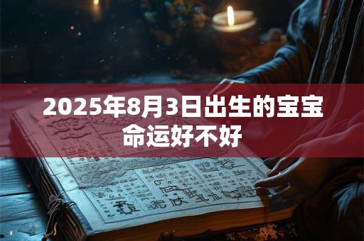 2025年8月3日出生的宝宝命运好不好