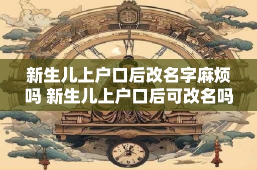 新生儿上户口后改名字麻烦吗 新生儿上户口后可改名吗