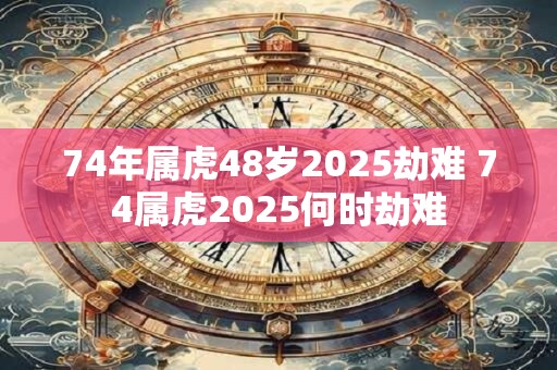 74年属虎48岁2025劫难 74属虎2025何时劫难