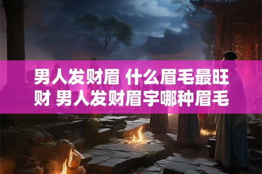 男人发财眉 什么眉毛最旺财 男人发财眉宇哪种眉毛最旺财