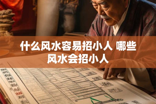 什么风水容易招小人 哪些风水会招小人