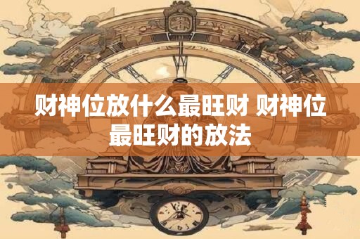 财神位放什么最旺财 财神位最旺财的放法