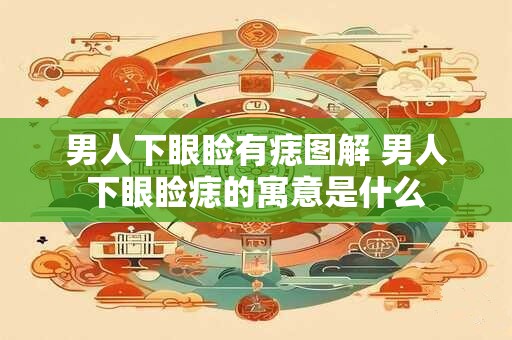 男人下眼睑有痣图解 男人下眼睑痣的寓意是什么