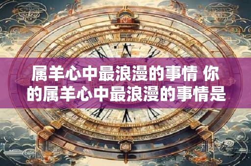 属羊心中最浪漫的事情 你的属羊心中最浪漫的事情是什么