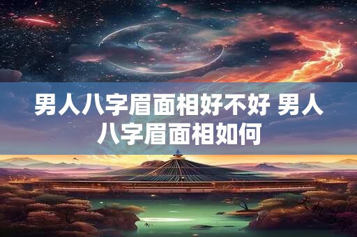 男人八字眉面相好不好 男人八字眉面相如何