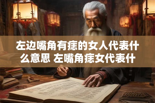 左边嘴角有痣的女人代表什么意思 左嘴角痣女代表什么