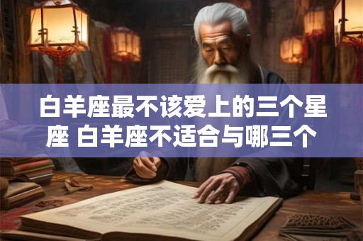 白羊座最不该爱上的三个星座 白羊座不适合与哪三个星座恋爱