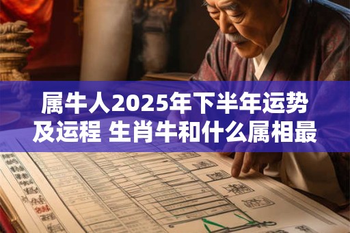 属牛人2025年下半年运势及运程 生肖牛和什么属相最不和