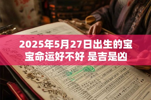 2025年5月27日出生的宝宝命运好不好 是吉是凶