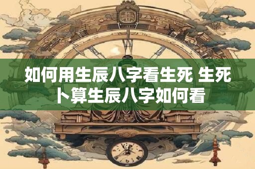 如何用生辰八字看生死 生死卜算生辰八字如何看