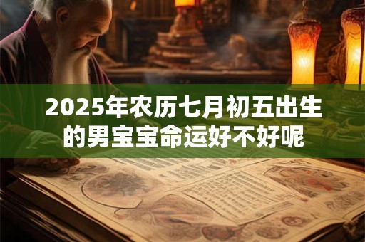 2025年农历七月初五出生的男宝宝命运好不好呢