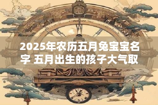 2025年农历五月兔宝宝名字 五月出生的孩子大气取名推荐