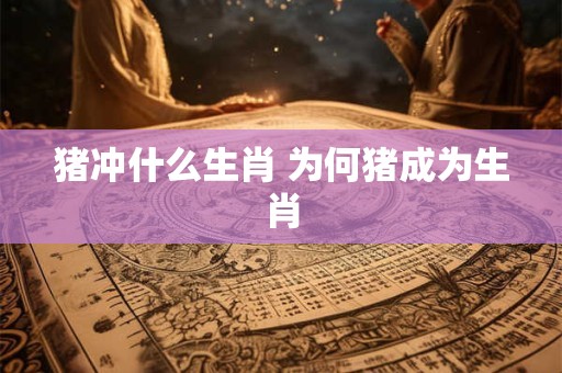 猪冲什么生肖 为何猪成为生肖