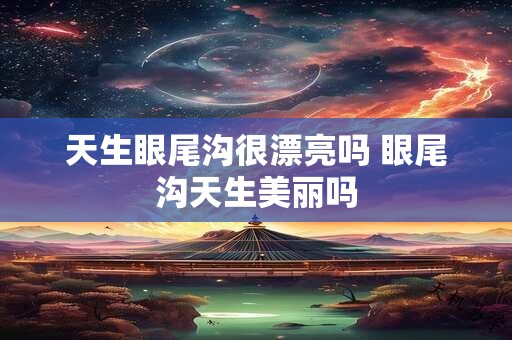 天生眼尾沟很漂亮吗 眼尾沟天生美丽吗