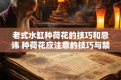 老式水缸种荷花的技巧和忌讳 种荷花应注意的技巧与禁忌