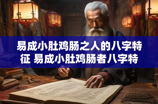 易成小肚鸡肠之人的八字特征 易成小肚鸡肠者八字特征