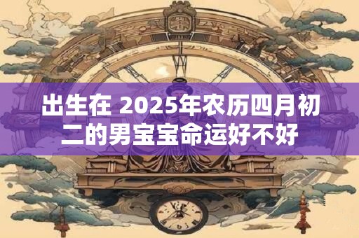 出生在 2025年农历四月初二的男宝宝命运好不好