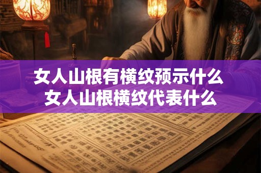 女人山根有横纹预示什么 女人山根横纹代表什么