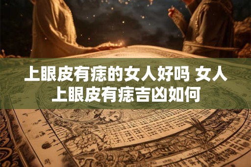 上眼皮有痣的女人好吗 女人上眼皮有痣吉凶如何