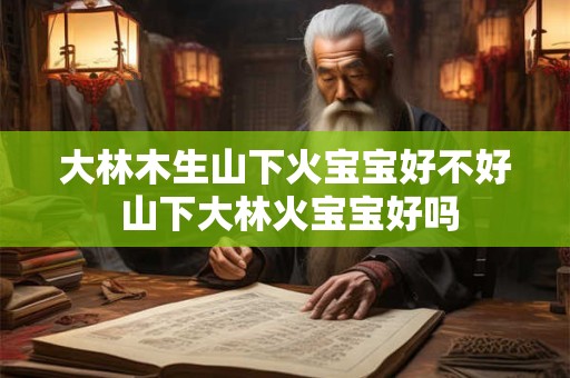 大林木生山下火宝宝好不好 山下大林火宝宝好吗