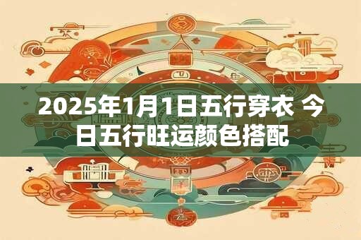 2025年1月1日五行穿衣 今日五行旺运颜色搭配 2025年1月1日五行穿衣 今日五行旺运颜色搭配