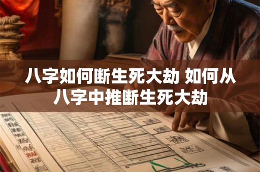 八字如何断生死大劫 如何从八字中推断生死大劫
