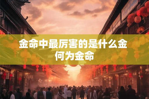金命中最厉害的是什么金 何为金命