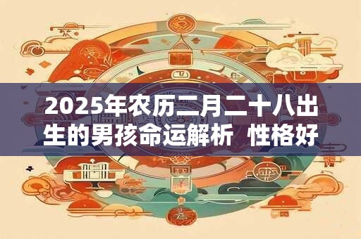 2025年农历二月二十八出生的男孩命运解析  性格好吗