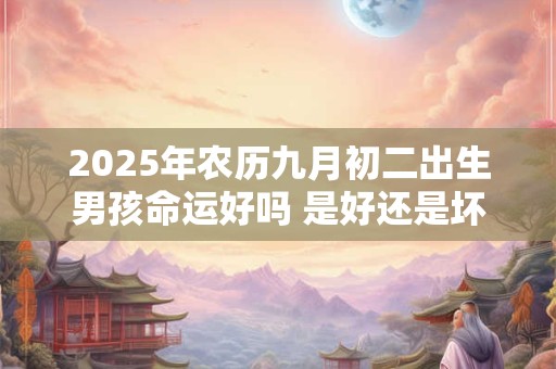 2025年农历九月初二出生男孩命运好吗 是好还是坏