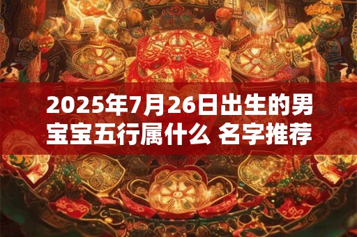 2025年7月26日出生的男宝宝五行属什么 名字推荐