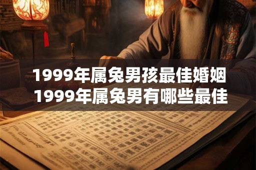 1999年属兔男孩最佳婚姻 1999年属兔男有哪些最佳婚姻对象